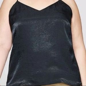 Size Medium black v neck woven cami